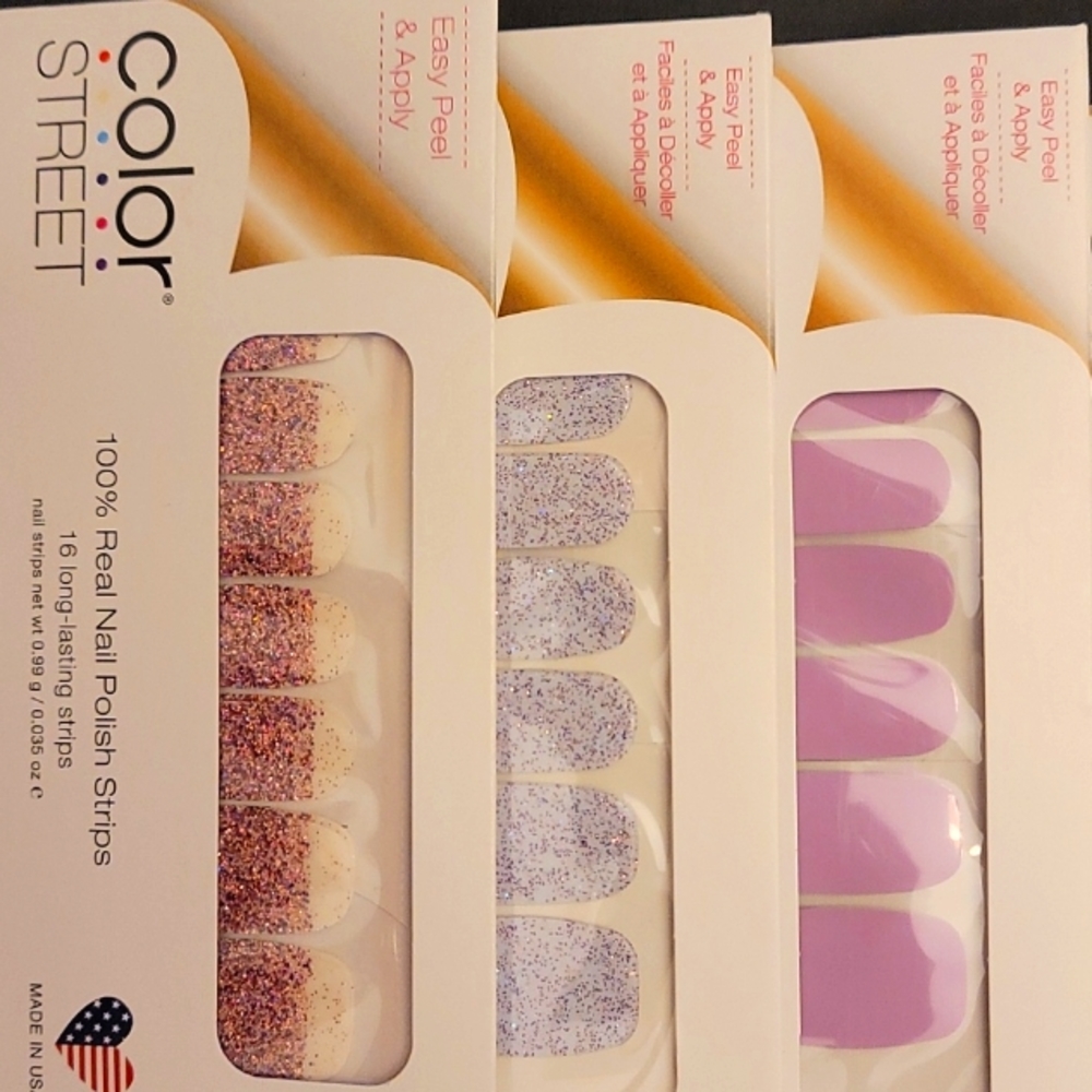 COLOR STREET Set of 3 Mount Crushmore,Fashion Prague-er, I want Scandi, nail 💅